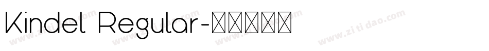 Kindel Regular字体转换